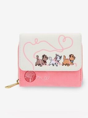 New Loungefly Disney The Aristocats Kittens & Yarn Wallet